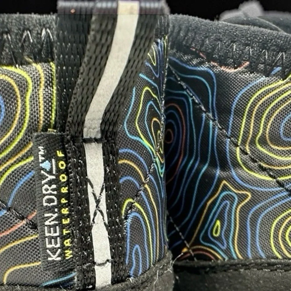KEEN Kids Howser II Chukka WP Boots Size 13 Black Reef Waters Topo NWB